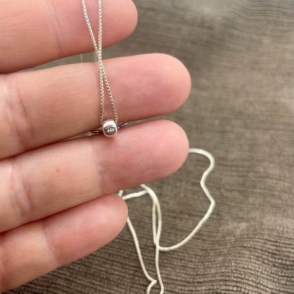 Sterling Silver Red Enamel Butterfly Necklace - Picture 5 of 7